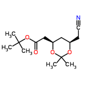 (4R-cis)-6-氰甲基-2,2-二甲基-1,3-二氧六环-4-乙酸叔丁酯,(4R,Cis)-1,1-dimethylethyl-6-cyanomethyl-2,2-dimethyl-1,3-dioxane-4-acetate