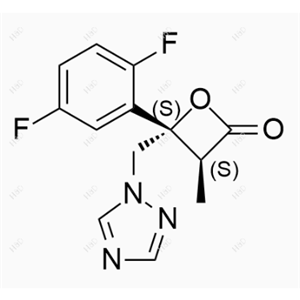艾沙康唑杂质85,(3S,4S)-4-((1H-1,2,4-triazol-1-yl)methyl)-4-(2,5-difluorophenyl)-3-methyloxetan-2-one