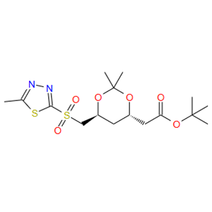 D-红己酸-2,4,6-三脱氧-3,5-O-(1-甲基亚乙基)-6-[(5-甲基-1,3,4-噻二唑-2-基)磺酰基],1,1-二甲基乙酯