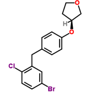 (3S)-3-[4-[(5-溴-2-氯苯基)甲基]苯氧基]四氢呋喃,(3S)-3-[4-[(5-Bromo-2-chlorophenyl) methyl]phenoxy]tetrahydrofuran