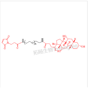 马来酰亚胺聚乙二醇胆酸;胆酸聚乙二醇马来酰亚胺,MAL-PEG-Cholic acid;Cholic acid-PEG-MAL