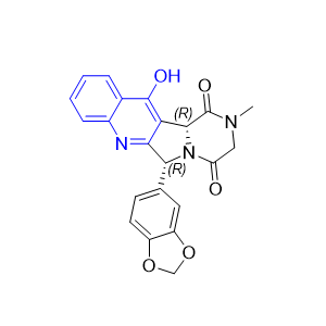 他达拉非杂质07,(6R,12bR)-6-(benzo[d][1,3]dioxol-5-yl)-12-hydroxy-2-methyl-2,3,6,12b-tetrahydropyrazino[1',2':1,5]pyrrolo[3,4-b]quinoline-1,4-dione