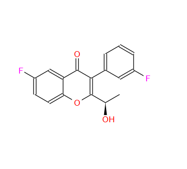 (R)-6-氟-3-(3-氟苯基)-2-(1-羟乙基)-4H-苯并吡喃-4-酮,4H-1-Benzopyran-4-one, 6-fluoro-3-(3-fluorophenyl)-2-[(1R)-1-hydroxyethyl]-
