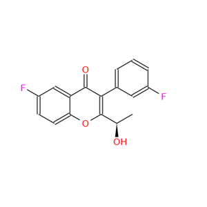 (R)-6-氟-3-(3-氟苯基)-2-(1-羟乙基)-4H-苯并吡喃-4-酮,4H-1-Benzopyran-4-one, 6-fluoro-3-(3-fluorophenyl)-2-[(1R)-1-hydroxyethyl]-