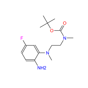 N-[2-[(2-氨基-5-氟苯基)甲基氨基]乙基]-N-甲基氨基甲酸叔丁酯,tert-Butyl [2-{(2-amino-5- fluorophenyl)(methyl)amino}ethyl](methyl)carbamate