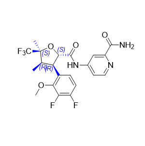 苏泽曲林杂质06,4-((2S,3R,4R,5S)-3-(3,4-difluoro-2-methoxyphenyl)-4,5-dimethyl-5-(trifluoromethyl)tetrahydrofuran-2-carboxamido)picolinamide
