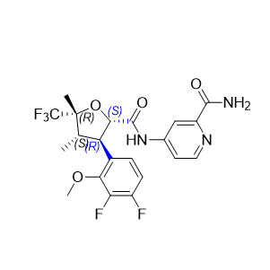 苏泽曲林杂质07,4-((2S,3R,4S,5R)-3-(3,4-difluoro-2-methoxyphenyl)-4,5-dimethyl-5-(trifluoromethyl)tetrahydrofuran-2-carboxamido)picolinamide