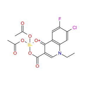 诺氟沙星螯合物,Boron, bis(acetato-κO)[7-chloro-1-ethyl-6-fluoro-1,4-dihydro-4-(oxo-κO)-3-quinolinecarboxylato-κO3]-, (T-4)-