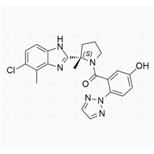 去甲基达利雷生,(S)-(2-(5-chloro-4-methyl-1H-benzo[d]imidazol-2-yl)-2-methylpyrrolidin-1-yl)(5-hydroxy-2-(2H-1,2,3-triazol-2-yl)phenyl)methanone