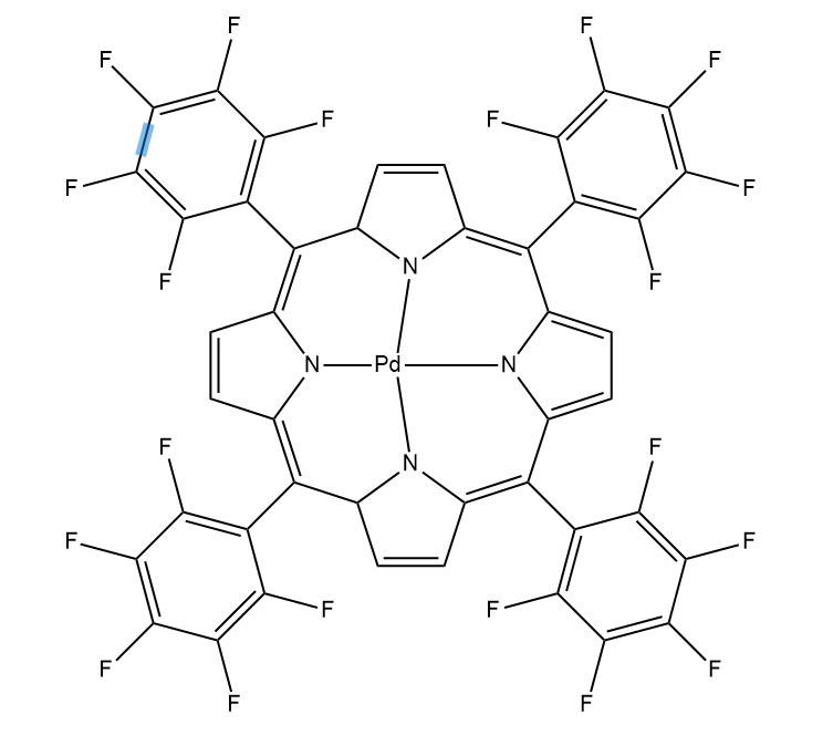 5,10,15,20-(五氟苯基)卟啉钯（II),5,10,15,20-Tetrakis(pentafluorophenyl)-21H,23H-porphyrin palladium