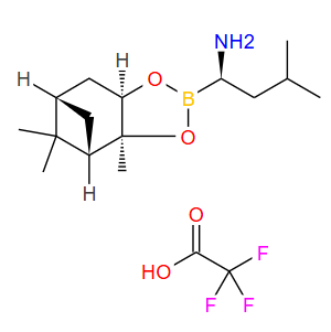 (aR,3aS,4S,6S,7aR)-六氢-3a,8,8-三甲基-alpha-(2-甲基丙基)-4,6-甲桥-1,3,2-苯并二氧硼烷-2-甲胺 2,2,2-三氟乙酸盐,(aR,3aS,4S,6S,7aR)-Hexahydro-3a,8,8-trimethyl-alpha-(2-methylpropyl)-4,6-methano-1,3,2-benzodioxaborole-2-methanamine 2,2,2-trifluoroacetate
