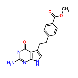 4-[2-(2-氨基-4,7-二氢-4-氧代-3H-吡咯并[2,3]嘧啶-5-基)乙基]苯甲酸甲酯,4-[2-(2-Amino-4,7-dihydro-4-oxo-1H-pyrrolo[2,3-d]pyrimidin-5-yl)ethyl]benzoic acid methyl ester