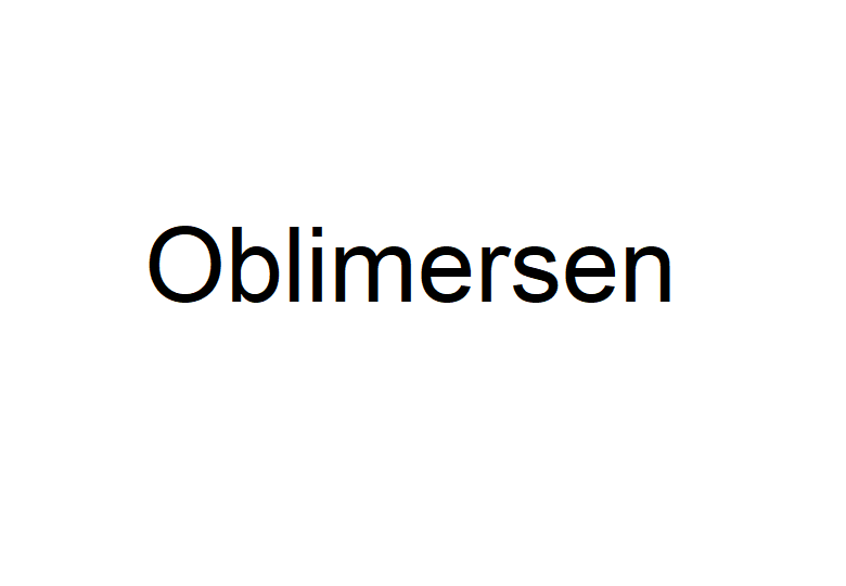 化合物 Oblimersen,Oblimersen