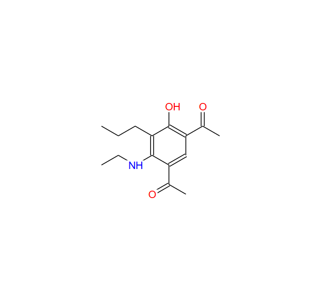 1,1'-(4-(乙基氨基)-6-羟基-5-丙基-1,3-亚苯基)二乙酮,1,1'-(4-(Ethylamino)-6-hydroxy-5-propyl-1,3-phenylene)bis(ethan-1-one)