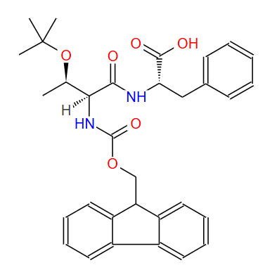 N-(((9H-芴-9-基)甲氧基)羰基)-O-(叔丁基)-L-苏氨酰-L-苯丙氨酸,Fmoc-Thr(tBu)-Phe-OH