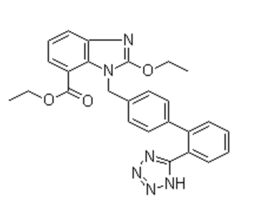 2-乙氧基-1-[[(2'-(1H-四唑-5-基)联苯-4-基)甲基]苯并咪唑]-7-甲酸乙酯,Ethyl-2-ethoxy-1-[[(2'-(1H-tetrazol-5-yl)biphenyl-4-yl)methyl]benzimidazole]-7-carboxylate