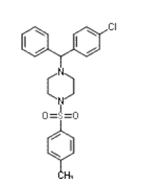 1-[(4-氯苯基)(苯基)甲基]-4-[(4-甲基苯基)磺酰基]哌嗪,1-[(4-Chlorophenyl)(Phenyl)Methyl]-4-[(4-Methylphenyl)Sulfonyl]Piperazine