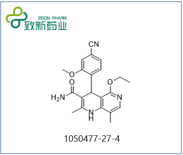 4-(4-氰基-2-甲氧基苯基)-5-乙氧基-1,4-二氢-2,8-二甲基-1,6-萘吡啶-3-甲酰胺,4-(4-Cyano-2-methoxyphenyl)-5-ethoxy-1,4-dihydro-2,8-dimethyl-1,6-naphthyridine-3-carboxamide