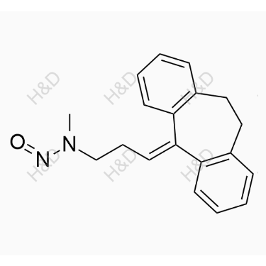N-亚硝基去甲替林,N-(3-(10,11-dihydro-5H-dibenzo[a,d][7]annulen-5-ylidene)propyl)-N-methylnitrous amide