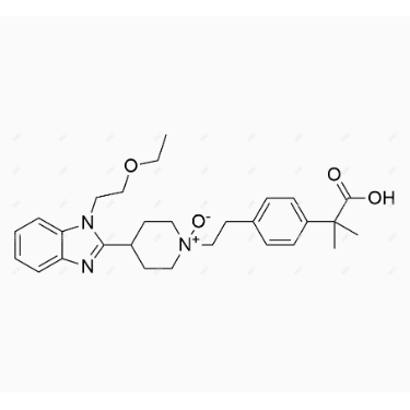 比拉斯汀氮氧化物,1-(4-(2-carboxypropan-2-yl)phenethyl)-4-(1-(2-ethoxyethyl)-1H-benzo[d]imidazol-2-yl)piperidine 1-oxide