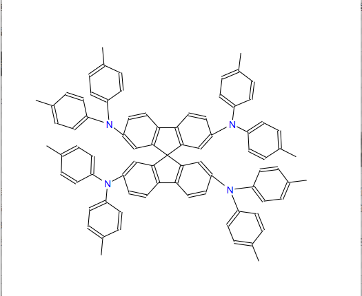 2,2'，7,7'-四（N，N'-二对甲基苯基氨基）-9,9'-螺二芴,2,2',7,7'-tetrakis(N,N'-di-p-methylphenylamino)-9,9'-spirobifluorene