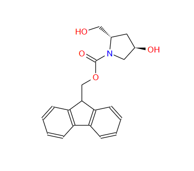 N-Fmoc-3R-羟基吡咯烷-5S-甲醇,1-Pyrrolidinecarboxylic acid, 4-hydroxy-2-(hydroxymethyl)-, 9H-fluoren-9-ylmethyl ester, (2S,4R)-