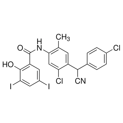 氯氰碘柳胺,Closantel