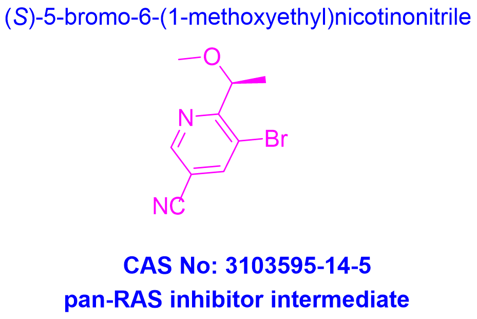 pan-RAS inhibitor intermediate 1,(S)-5-bromo-6-(1-methoxyethyl)nicotinonitrile