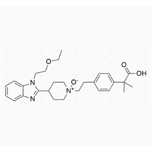 比拉斯汀氮氧化物,1-(4-(2-carboxypropan-2-yl)phenethyl)-4-(1-(2-ethoxyethyl)-1H-benzo[d]imidazol-2-yl)piperidine 1-oxide
