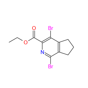 1,4-二溴-6,7-二氢-5H-环戊[C]吡啶-3-羧酸乙酯