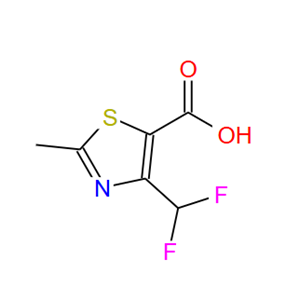 2-甲基-4-二氟甲基-5-噻唑甲酸,2-Methyl-4-(difluoromethyl)-1,3-thiazole-5-carboxylic acid