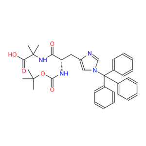 (S)-2-(2-((叔丁氧羰基)氨基)-3-(1-三苯甲基-1H-咪唑-4-基)丙酰胺基)-2-甲基丙酸