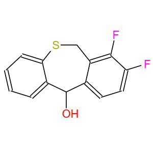 7,8-二氟-6,11-二氢二苯并[b,e]硫杂卓-11-醇,7,8-Difluoro-6,11-dihydrodibenzo[b,e]thiepin-11-ol