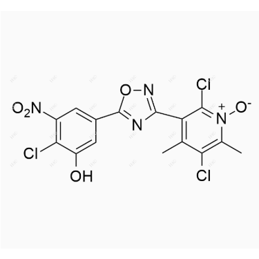 奥匹卡朋氮氧化物杂质37,2,5-dichloro-3-(5-(4-chloro-3-hydroxy-5-nitrophenyl)-1,2,4-oxadiazol-3-yl)-4,6-dimethylpyridine 1-oxide