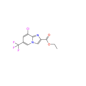 6-三氟甲基-8-氯咪唑并[1,2-a]吡啶-2-甲酸乙酯,Ethyl 8-chloro-6-(trifluoromethyl)imidazo[1,2-a]pyridine-2-carboxylate