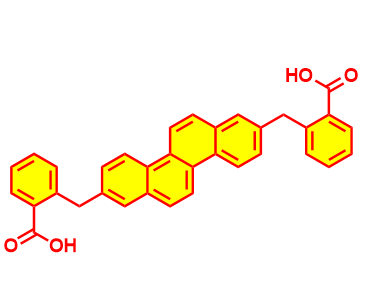 2,8-双(2-羧基苄基)屈,2,8-Bis-(2-carboxy-benzyl)-chrysen