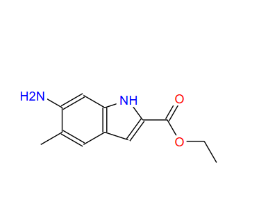 6-氨基-5-甲基-1H-吲哚-2-羧酸乙酯,Ethyl 6-amino-5-methyl-1H-indole-2-carboxylate