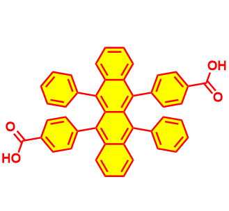 4,4'-(6,12-二苯基并四苯-5,11-二基)二苯甲酸,4,4'-(6,12-diphenyltetracene-5,11-diyl)dibenzoic acid
