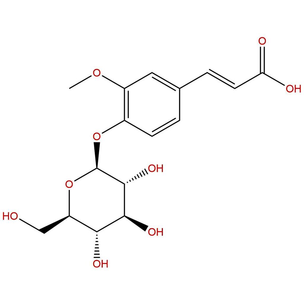 (E)-阿魏酸-4-O-葡萄糖苷,（E）-Ferulic acid 4-O-β-D-glucoside
