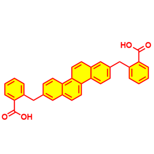 2,8-双(2-羧基苄基)屈,2,8-Bis-(2-carboxy-benzyl)-chrysen