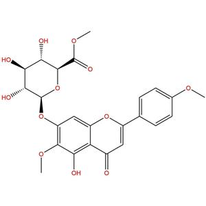 6,4'-甲基化野黄芩素-7-O-葡萄糖醛酸，Comanthosid A，70938-59-9