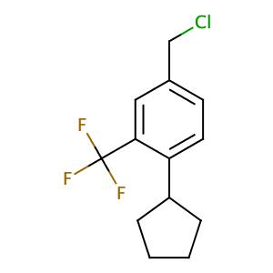 4-(氯甲基)-1-环戊基-2-(三氟甲基)苯,4-(Chloromethyl)-1-cyclopentyl-2-(trifluoromethyl)benzene