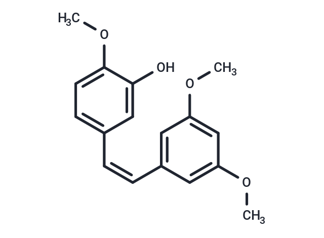 化合物 cis-3,4',5-Trimethoxy-3'-hydroxystilbene,cis-3,4',5-Trimethoxy-3'-hydroxystilbene