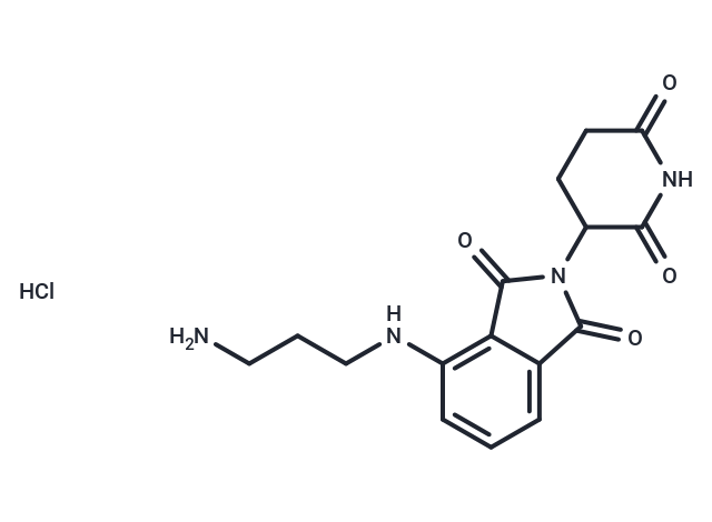 化合物Pomalidomide-C3-NH2 hydrochloride,Pomalidomide-C3-NH2 hydrochloride