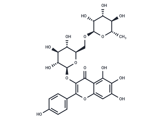 6-羟基山柰酚-3-O-芸香糖苷,5,6,7,4'-Tetrahydroxyflavonol 3-O-rutinoside