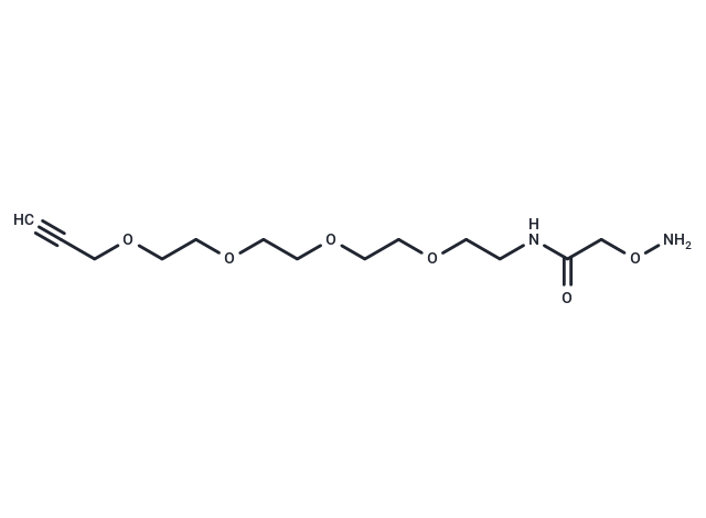 氨氧基-酰胺-四聚乙二醇-炔,Aminooxy-amido-PEG4-propargyl