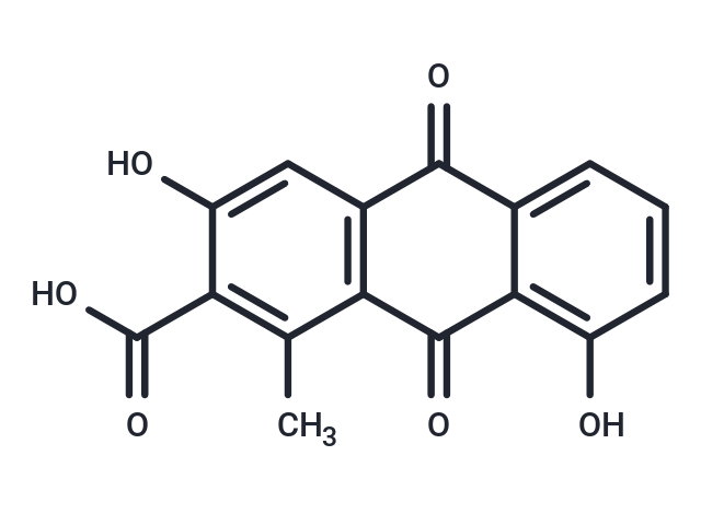 化合物 3,8-Dihydroxy-1-methylanthraquinone-2-carboxylic a,3,8-Dihydroxy-1-methylanthraquinone-2-carboxylic a