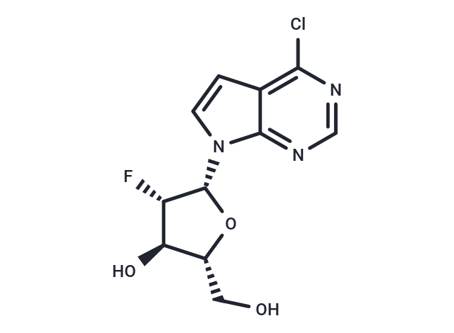 化合物 4-Chloro-7-(2-deoxy-2-fluoro-beta-D-arabinofuranosyl)-7H-pyrrolo[2.3-d]pyrimidine,6-Chloro-7-deazapurine-2F-β-D-arabinofuranose