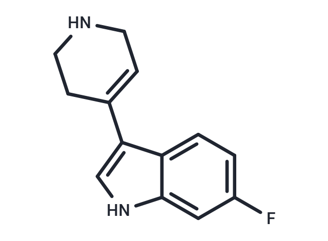 6-氟-3-(1,2,3,6-四氢吡啶-4-基)-1H-吲哚,6-fluoro-3-(4-1,2,5,6-tetrahydropyridyl)indole