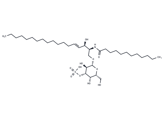 化合物 C12 3'-sulfo Galactosylceramide (d18:1/12:0),C12 3'-sulfo Galactosylceramide (d18:1/12:0)